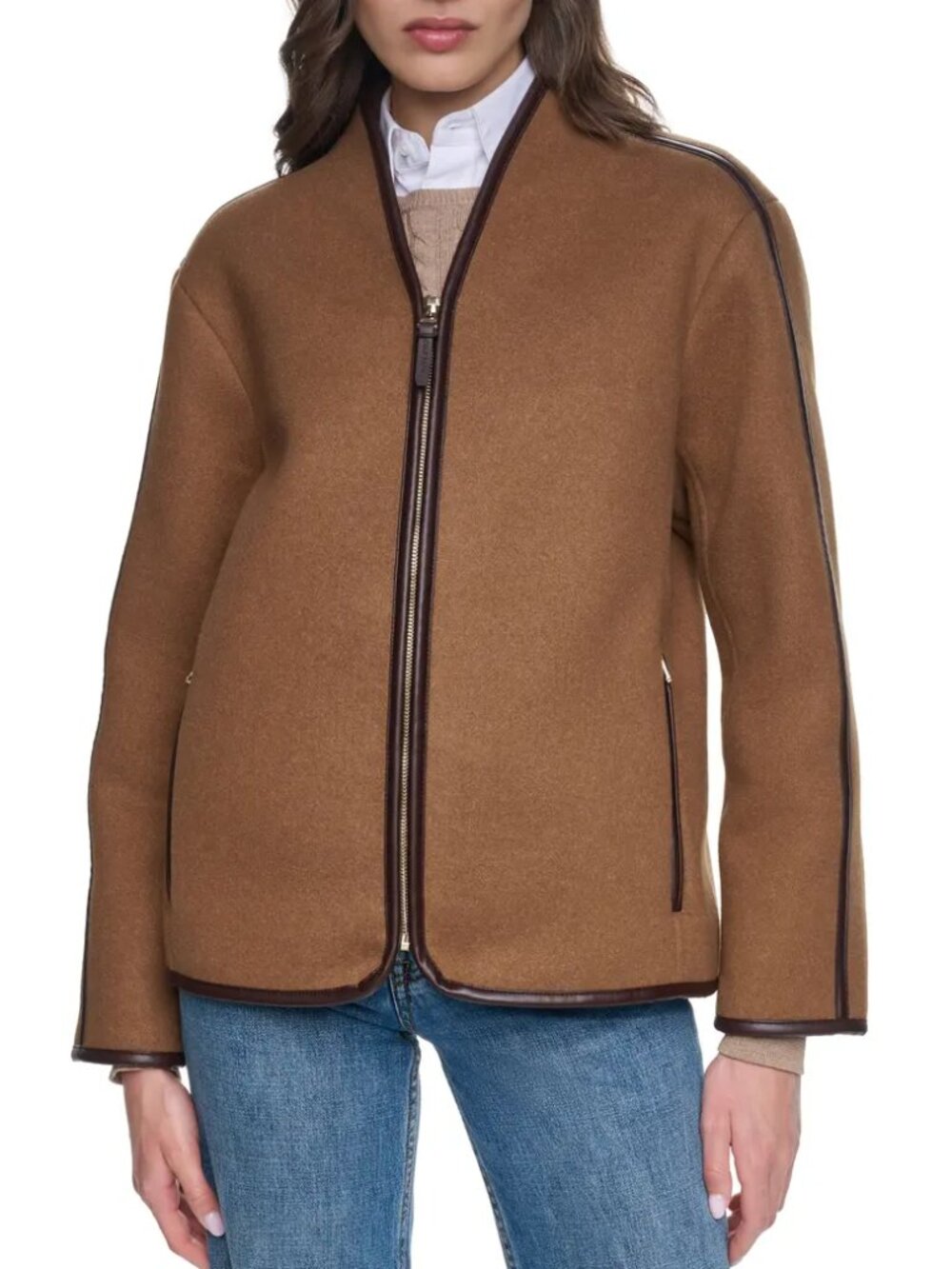 Cole Haan Faux Shearling Coat